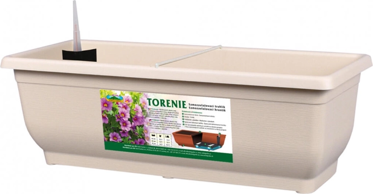 Самополивна сандъчета TORENIE Modern 60 см, светлокафява