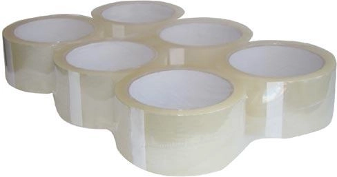 Packing tape 25 mm × 66 m transparent (6 pcs)
