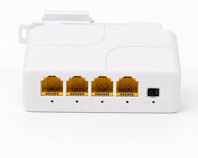RENEW FORCE Gigabit PoE Extender with 4 Ports