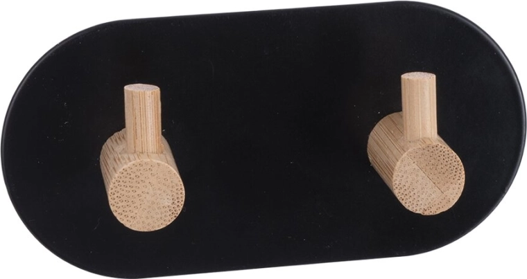 Stick-on Hook Metal/Bamboo Radka