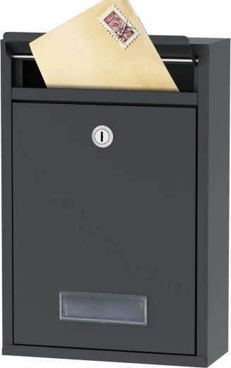 Practical mail slot and nameplate window