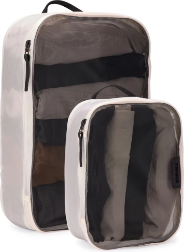 Thule комплект пътни органайзери packing cube (1× среден и 1× малък), бял