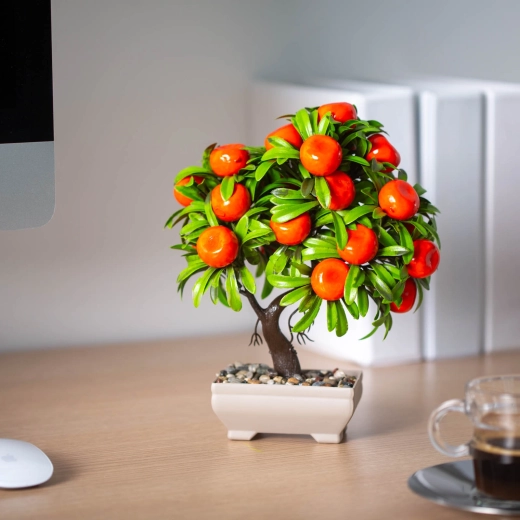 Artificial mandarin plant 18 × 24 cm