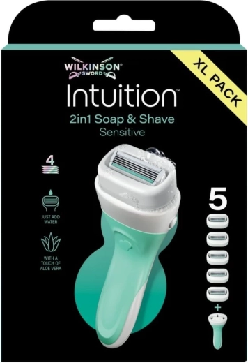 Wilkinson Intuition 2v1 Soap & Shave Sensitive дамска самобръсначка със сапун