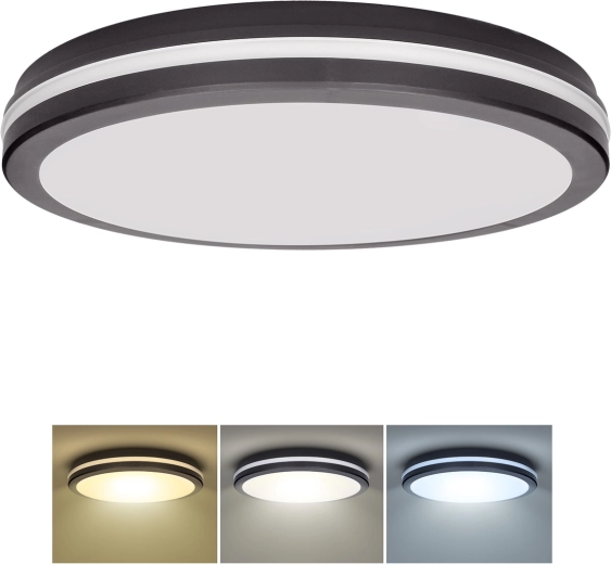 Solight Gari LED Ceiling Light 44 W 3960 lm 3CCT IP65 Black