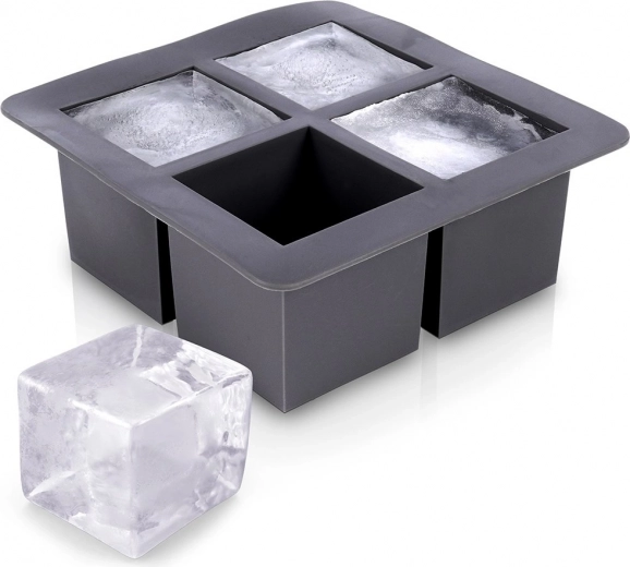 Силиконова форма за XXL кубчета лед 15,5 × 15,5 × 6 см