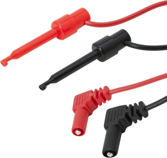 Measuring Leads with Hook and Banana Plug, 94 cm