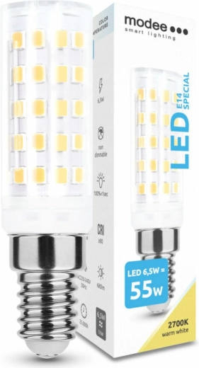 LED Bulb Modee Special Ceramic 6.5 W E14, 680 lm, warm white