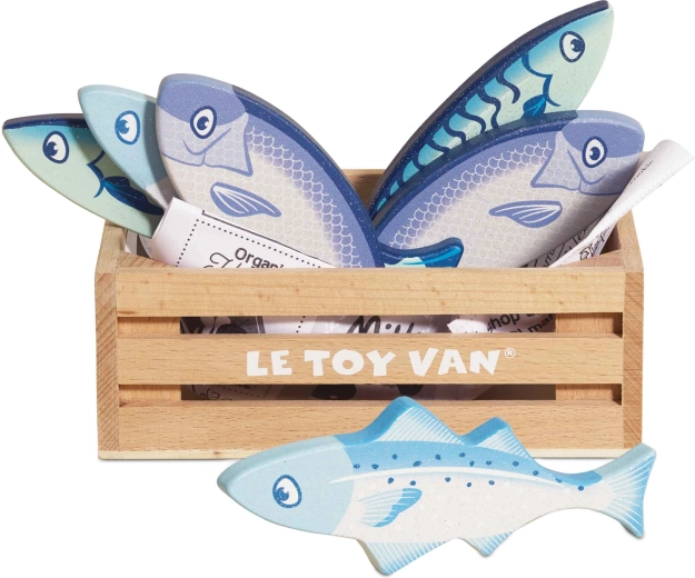 Wooden fish in a crate Le Toy Van