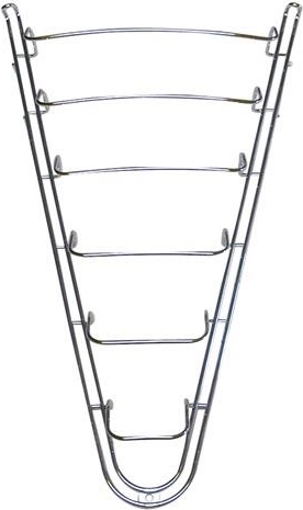 Hanging lid holder, chrome, height 50 cm