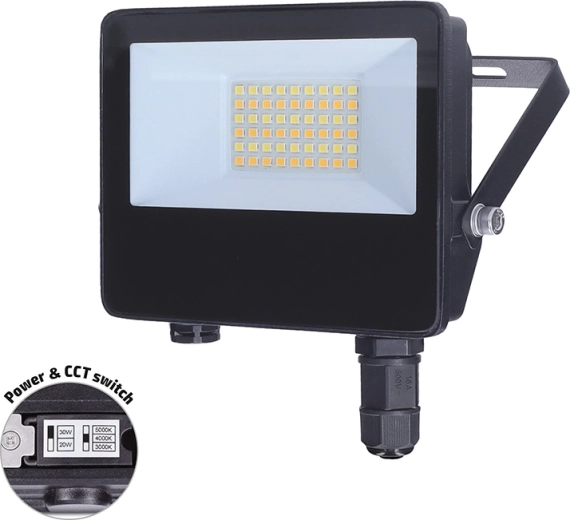 Solight LED floodlight TOP 20 W 3CCT IP65 with quick connector