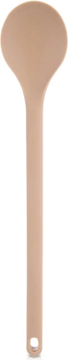 Beige silicone kitchen spoon 28 cm