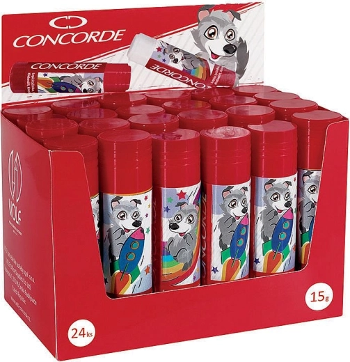 Лепящо стикче CONCORDE Вълфик 15 г, микс мотиви