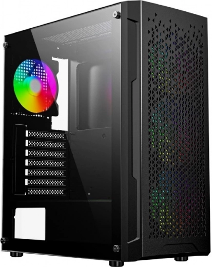 Геймърска кутия Fornax 400X с темперирано стъкло и ARGB вентилатори