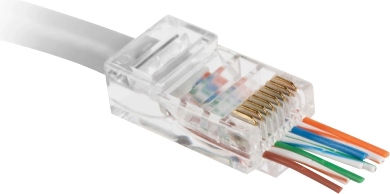 Проходен модулен конектор RJ45 8P8C Cat.5e