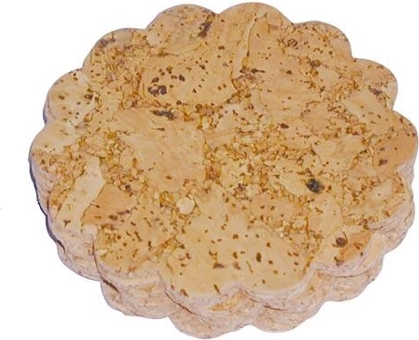 Cork Placemats Flower, 10 cm, set of 6
