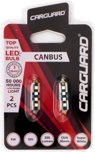 LED крушка CAN136 софит 36 мм C5W 5 W 350 lm Can-bus SMD - 1 брой