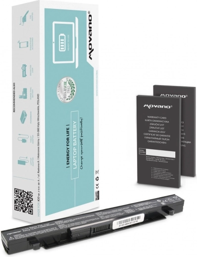 Батерия Movano A41-X550A за Asus X550, A450, F450 и K550, 2200 mAh