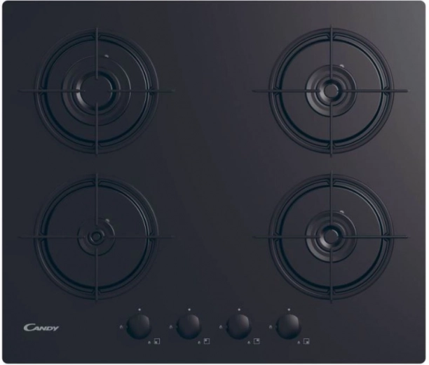 Gas/glass hob black CVW6BB