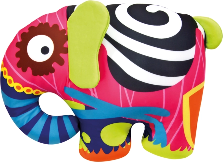 Bino colorful textile elephant 39 cm - 1 piece