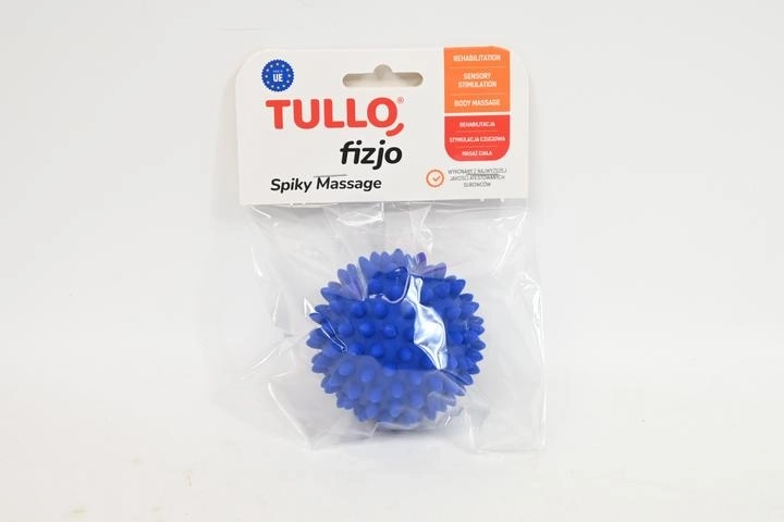 Fizjo rehabilitation massage spiky ball 6.6 cm, blue