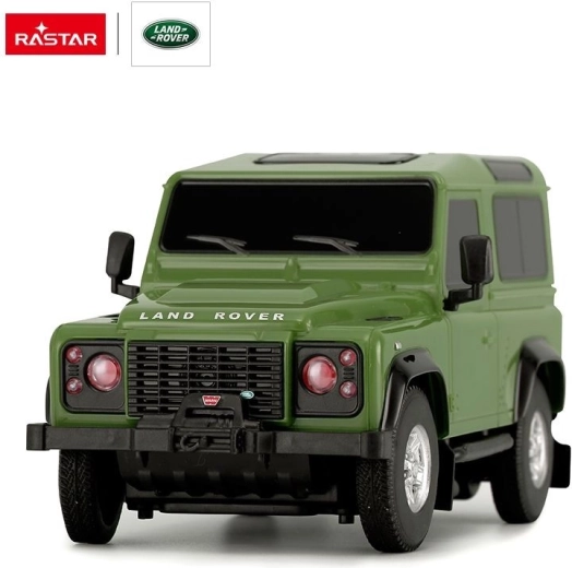 RC кола Rastar Land Rover Defender 1:24 зелена - 1 брой