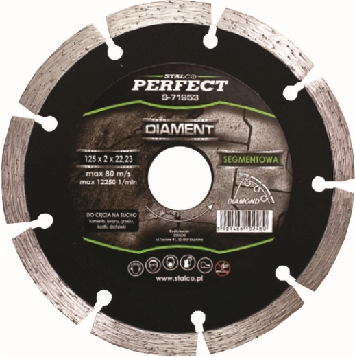 Diamond segmented blade 115 mm STALCO