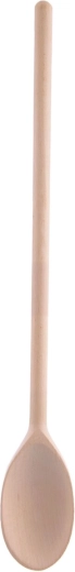Wooden catering spoon, oval, 60 cm