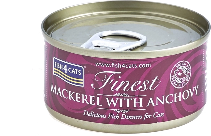 Консерва за котки FISH4CATS Finest скумрия с аншоа 70 г