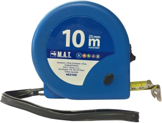 Ролетка 10 m × 25 mm ASSISTENT