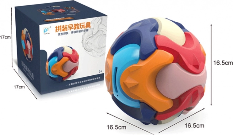 Сглобяем 3D пъзел топка с касичка