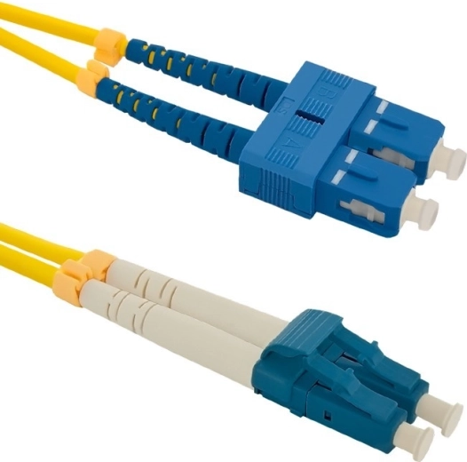 Оптичен пачкорд SC/UPC–LC/UPC, едномодов 9/125, G.652D, 1 m