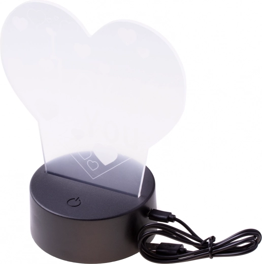 3D LED Night Lamp I LOVE YOU