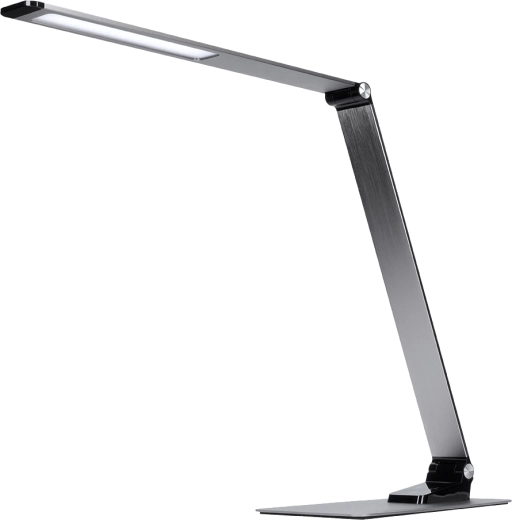 Solight димируема LED настолна лампа 11 W с настройка на цветната температура, сребриста