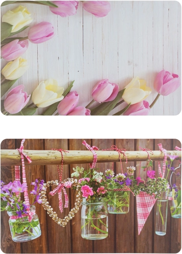 Plastic Placemat Romantic 43 × 28 cm