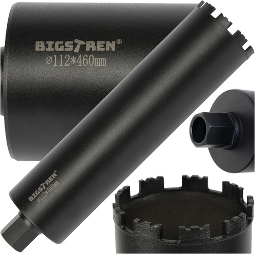 BIGSTREN Diamond Core Drill Bit 112 × 460 mm, 1.1/4 UNC thread