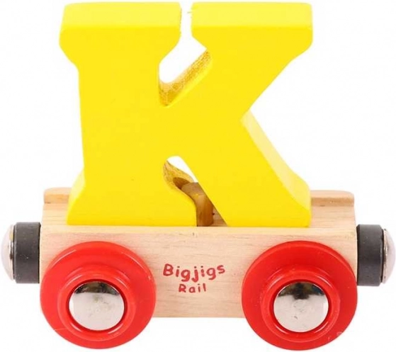 Вагонче Bigjigs Rail буква K