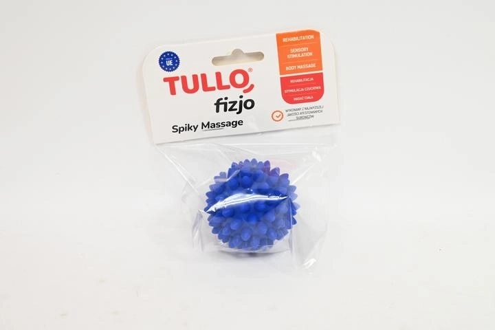 Fizjo rehabilitation massage spiky ball 5.4 cm, blue