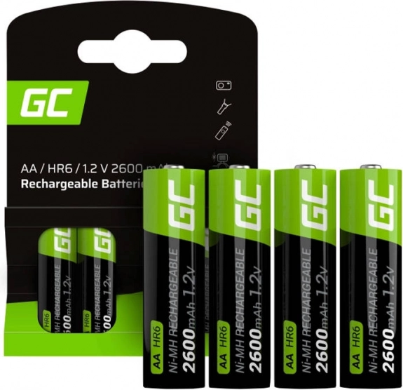 Акумулаторни батерии Green Cell AA R6 2600 mAh – комплект 4 бр.