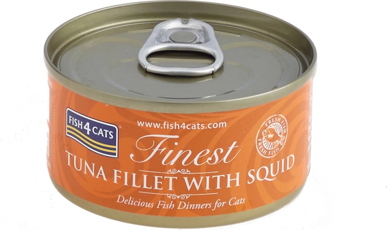 Консерва за котки тон с калмари 70 г Fish4Cats Finest