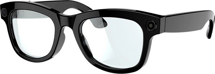 Zeblaze AI smart glasses with clear lenses and a 1080p camera