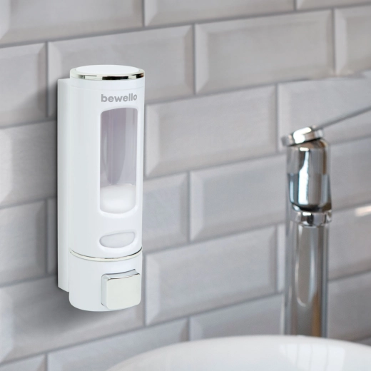 Wall-Mounted Manual Soap Dispenser 400 ml White