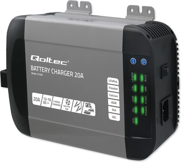Интелигентно зарядно устройство MONOLITH за акумулатори LiFePO4, AGM, GEL и SLA 12 V 20 A