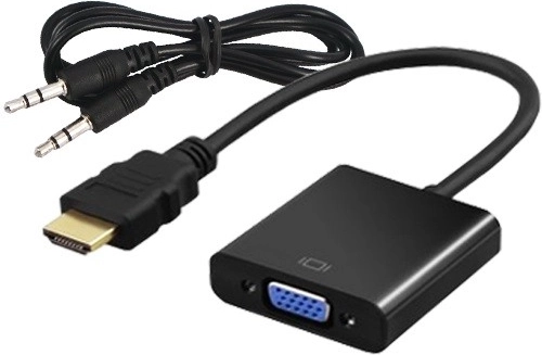 HDMI (M) to VGA (F) Adapter with Audio