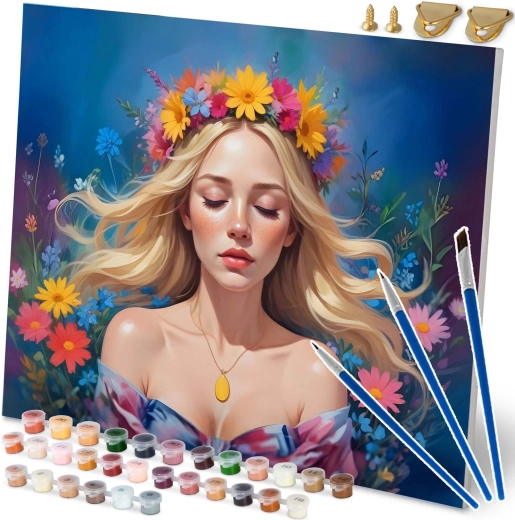 Рисуване по номера 40×50 см – портрет на жена