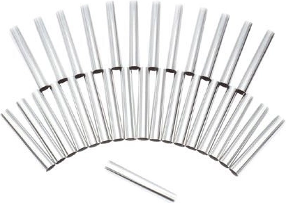 Straight baking tubes 8 cm, set of 30 pcs