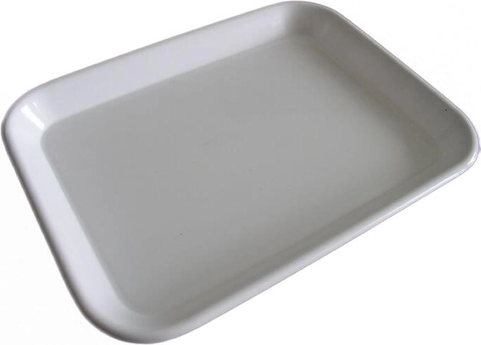 Plastic serving tray 20 × 15 × 2 cm – mix of colors
