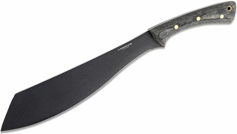 Мачете Condor Warlok 31,8 см, черна Micarta с кожена кания