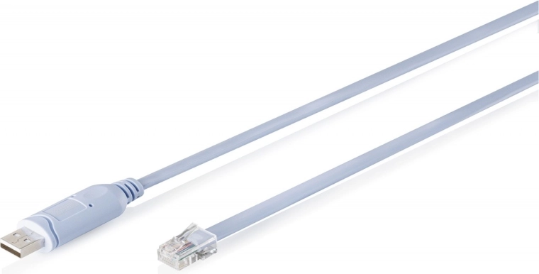 Кабелен конзолен адаптер USB‑A към RJ45 с чипсет FTDI (FT232RNL), светлосин, 1,8 м
