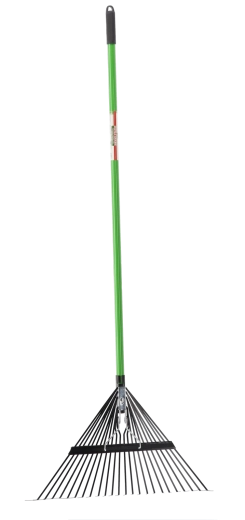Adjustable garden rake with 150 cm fiberglass handle